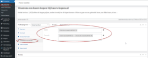 Toewijzen gerelateerde producten woocommerce